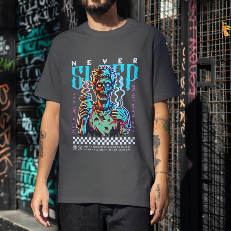 T-Shirt Premium Last Zombie Night Oversized