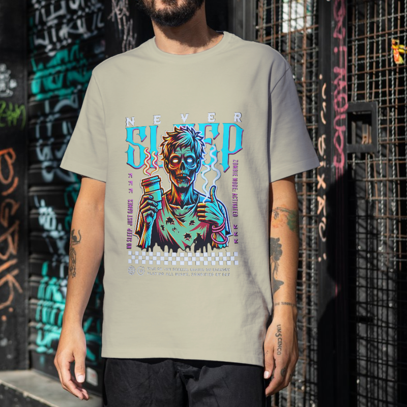 T-Shirt Premium Last Zombie Night Oversized