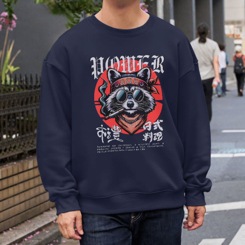 Hoodie Rare Raccoon Rush Oversized