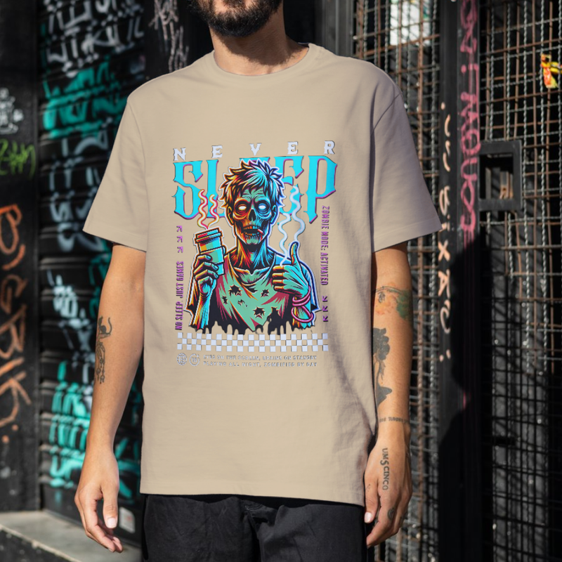 T-Shirt Premium Last Zombie Night Oversized