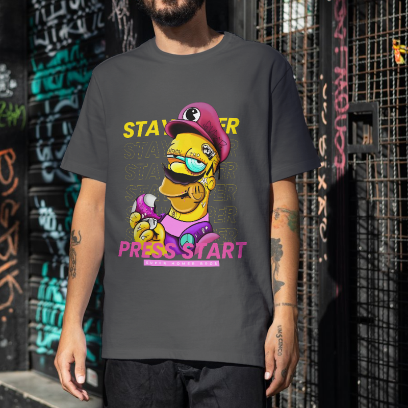 T-Shirt Premium Last Homer Gamer Oversized