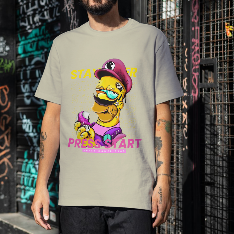 T-Shirt Premium Last Homer Gamer Oversized