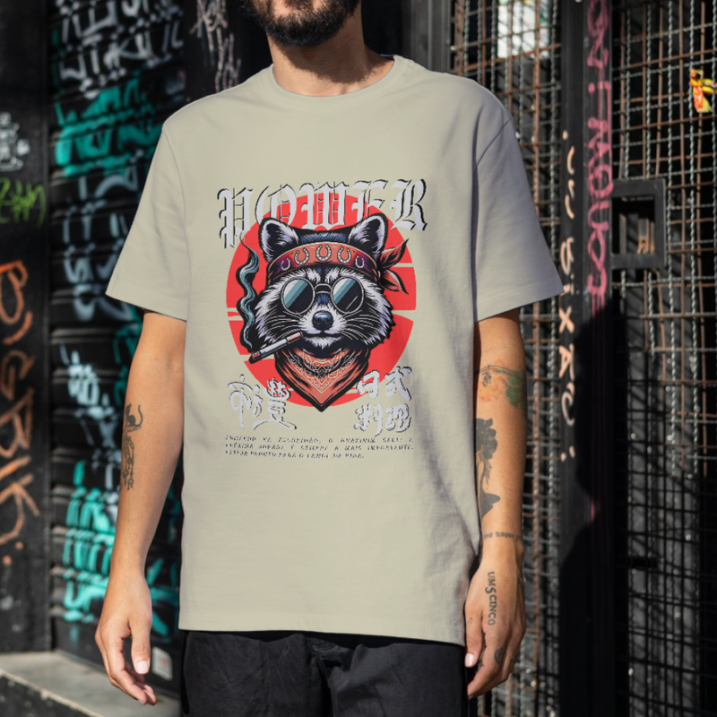 T-Shirt Premium Rare Raccoon Rush Oversized