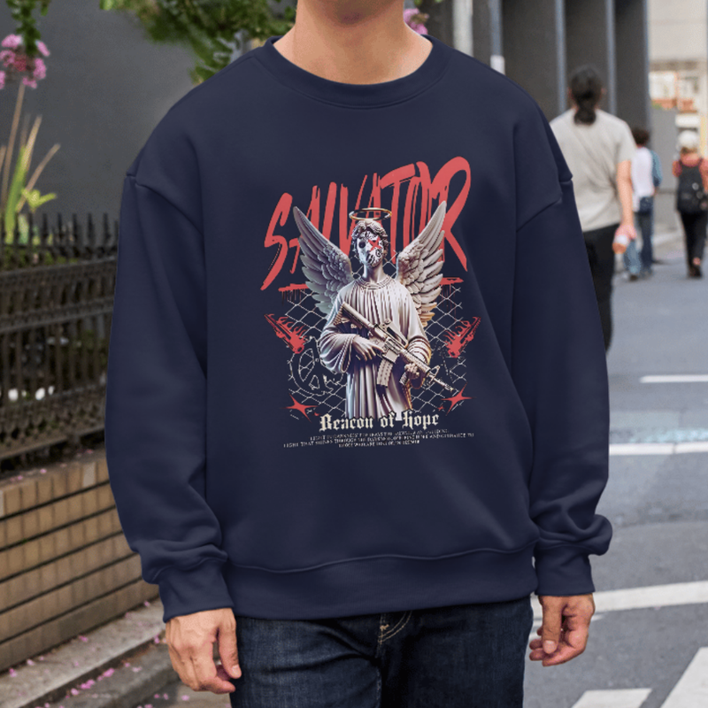 Hoodie Last Angel Graffiti Oversized