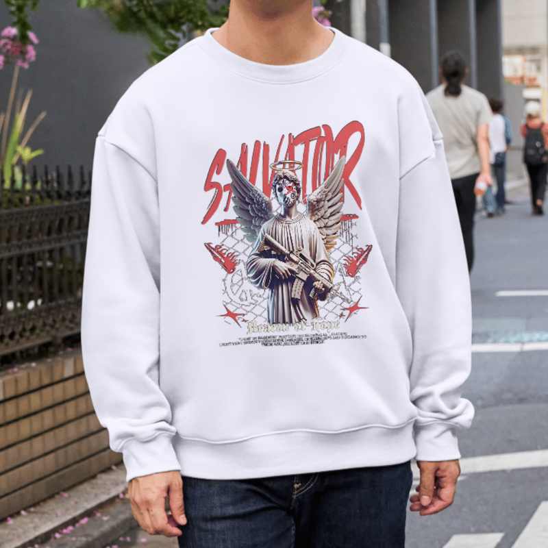 Hoodie Last Angel Graffiti Oversized